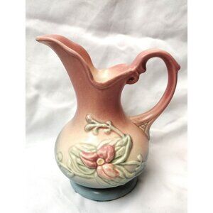Vintage Hull Pottery Pink And Green Wildflower Vase W-2, Excellent